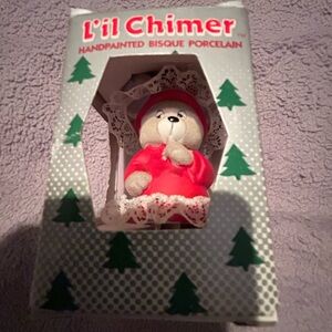 Vintage Christmas ornament. Li’l Christmas mouse.